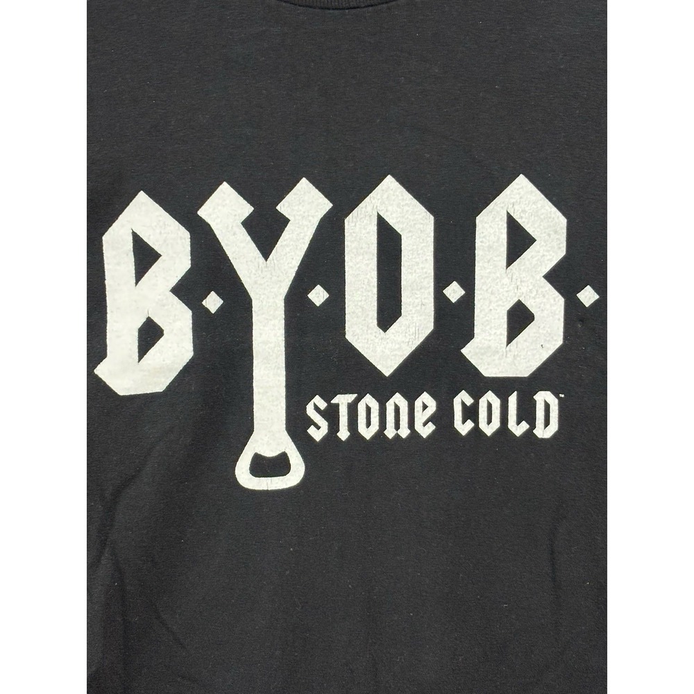 Vintage WWE Stone Cold T-Shirt B.Y.O.B 2004 Y2K Double-Sided StoneCold  XL Rare